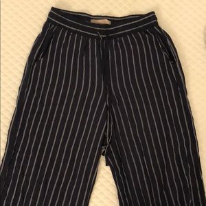 Striped drawstring pants